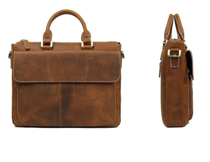 Makansh Leather Briefcase