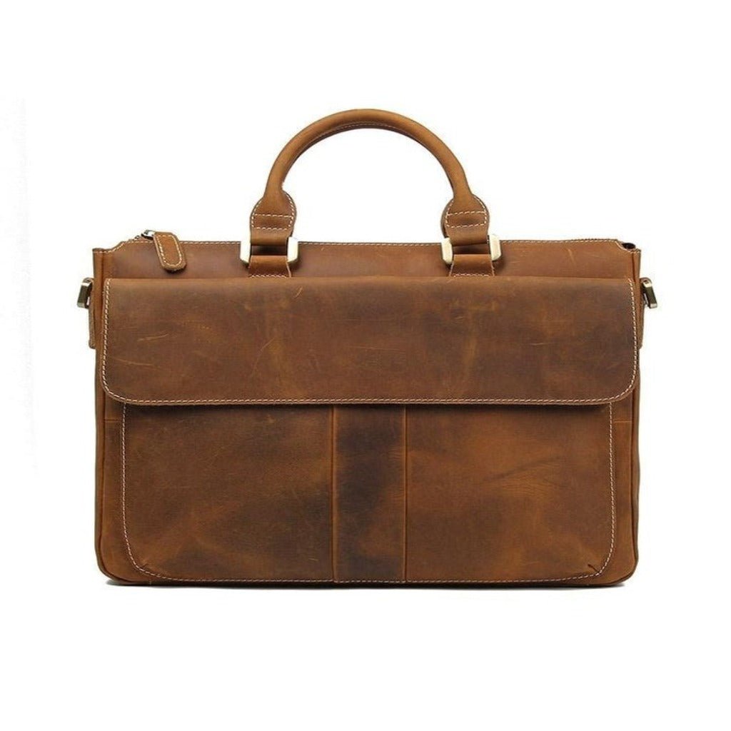 Makansh Leather Briefcase